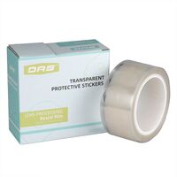 Липкий сегмент (липучки, слиперы, противоскользящие накладки) для линз, прозрачный с серебряным краем, полиэтилентерефталат, 1000 штук