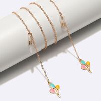 Металлическая нескользящая цепочка золотого цвета, с подвеской в виде воздушных шаров, для очков и масок GL1496