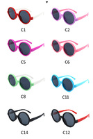 Polarized silicone sunglasses with UV400 protection for kids T11021-black