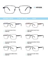 Metal frame with temples made of TR-90 material MR1008