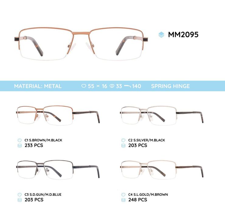 Metal nylor men's frame for glasses MM2095
