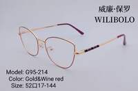 Оправа металлическая ультратонкая, с флексом Wilibolo G95-214 - картинка 5