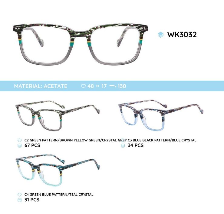 Детские пластиковые оправы из материала ацетат WK3032