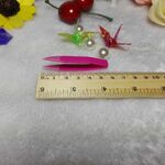 Пинцеты, длина 6 см, с силиконовыми наконечниками, для работы с контактными линзами, разные цвета QZ-1, заказ от 200 штук