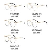 Metal glasses with blue light and UV protection 9704-3-GT