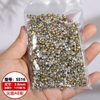 Set of rhinestones with a pointed bottom for frames and glasses repairing and decorating JD0007-AB