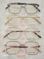 Metal frame for glasses with spring hinges for men 5832C