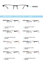 Металлическая оправа с дужками из пластика TR-90 полуободковая MR0052