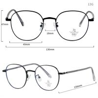 Оправа металлическая с линзами Blue Ray Cut MAMO 8693