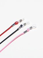 Set of two glasses chain with black and color crystals GM050