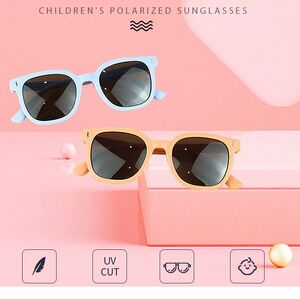Polarized silicone sunglasses with UV400 protection for kids T11082