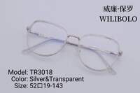 Metal +TR90 ultrathin women's frames with spring hinges Wilibolo TR3018