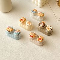 Мини-набор для мягких контактных линз выдвижной W-CT19蝴蝶结花熊