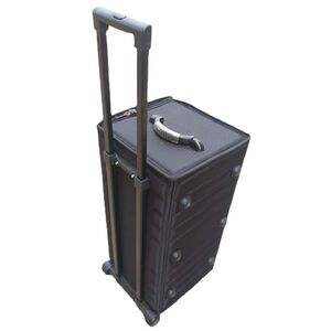 Mobile box (suitcase, trunk, organizer, display case) on wheels for frames and glasses for 100 slots JS-C190428