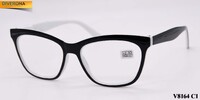 Corrective plastic frame eyeglasses with spring hinges VIZZINI V8164