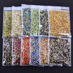 Набор страз с заострённым дном для ремонта и украшения оправ и очков JD0007 (цена за упаковку, минимальный заказ - 3 упаковки)