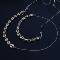 Metal non-slip chain gold, with shells, for glasses and masks GL895