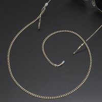 Gold-colored metal non-slip chain, for glasses and masks GL339