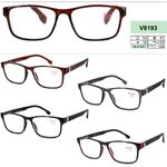 Ready-made plastic frame glasses for men Vizzini V8193, diopters from +1.00 to +4.00 (step 0.25); from -1.00 to -4.00 (step 0.5)