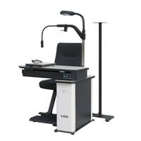 Рабочее место офтальмолога, комбинированный стол + кресло W-580B, столешница 980*490 мм