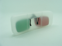 Анаглифная 3D насадка на очки (клипон)