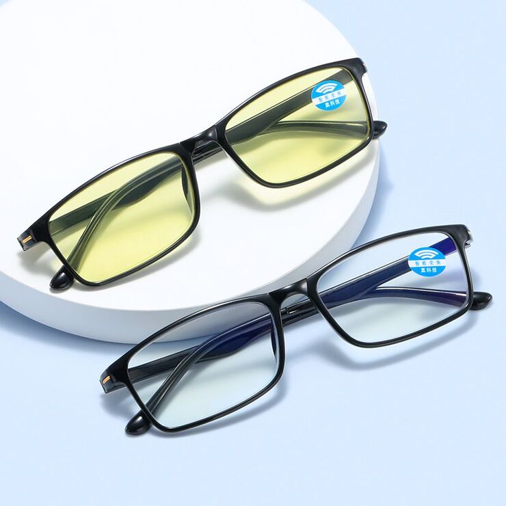 TR90 glasses for reading, multifocal, with Blue ray cut protection, diopters from +1.00 to +6.00, RMC=62-64, KY3021-5智能变焦