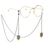 Металлическая нескользящая цепочка бронзового цвета, с подвеской в виде совы, для очков и масок GL200