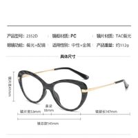 TR90/PC plastic frame + 5 polarized sun protection magnet clip-on set + leather bag El Dorado EL2352D