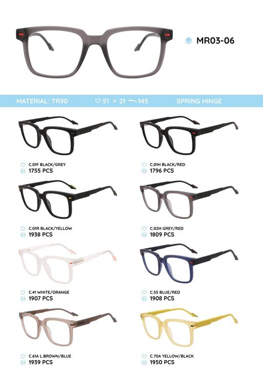 TR90 plastic frame for glasses MR03-06