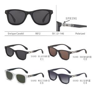 Polarized plastic sunglasses with spring hinhes Enrique Cavaldi EC9812