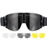 Safety shockproof tactical goggles +3 caps 战术-X800-迷彩套装
