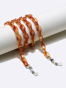 Amber acrylic glasses chain GB147