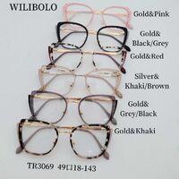 Metal + TR90 ultrathin women's frames with spring hinges Wilibolo TR3069