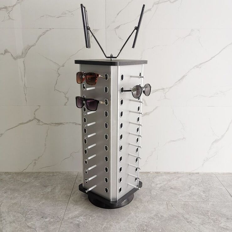 Tabletop glasses stand for 44 slots with mirrors JS-C220519 