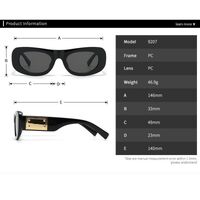 Plastic sunglasses in the shape of a 