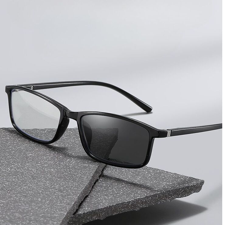 Очки фотохромные пластиковые TR90 для чтения с защитой от синего света, диоптрии от +0.50 до +4.00, KY2821变色老花