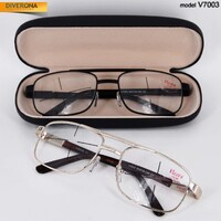 Очки в футляре для мужчин в пластиковой оправе VIZZINI V8172 (KZ-BLACK)