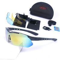 Safety shockproof sports goggles with 3 caps SP0868