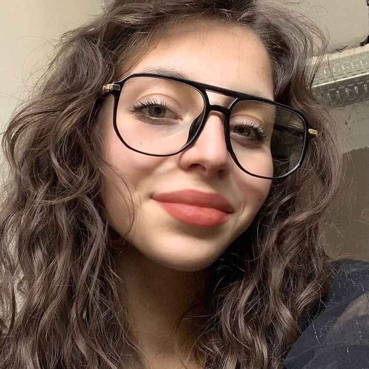 Plastic TR90 glasses with blue light protection for women TR83045-PN