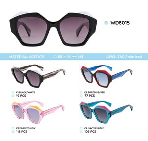 Plastic acetate frame polarized sunglasses WD8015