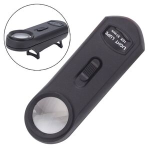 Portable pocket magnifier with backlight 600113, diameter: 30 mm, magnification: 10X