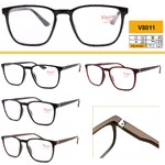 Ready-made plastic frame glasses with spring hinges Vizzini V8011, lens white, diopters from +1.00 to +4.00 (step 0.25)