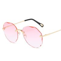 Metal rimless sunglasses with UV400 protection 2885-GT
