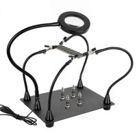 Лупа настольная мультифункциональная с подсветкой W608-XX, увеличение: 5X