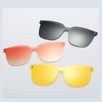 Оправа пластиковая TR90 + 3 поляризационные солнцезащитные насадки (клипон) на магните El Dorado EL9201