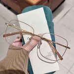 Очки металлические женские с защитой от синего света 00143-PN