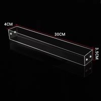 Showcase transparent acrylic for sprays rack ladder from 1 to 7 steps to the optics store