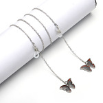 Металлическая цепочка для очков с кулоном бабочка GL1078