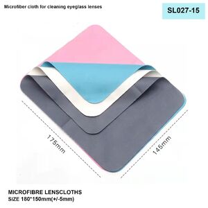 Салфетка из микрофибры для протирки линз в очках SL027-15 15 * 18 см +/-0.5