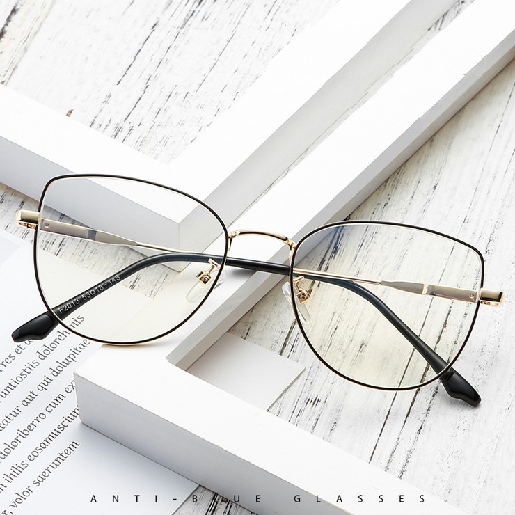 Blue Block metal glasses with blue light protection F2013